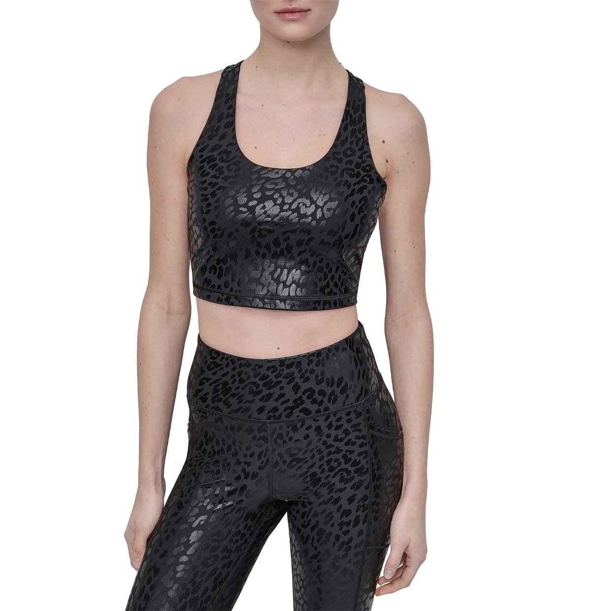 Racerback Longline Bra -Black