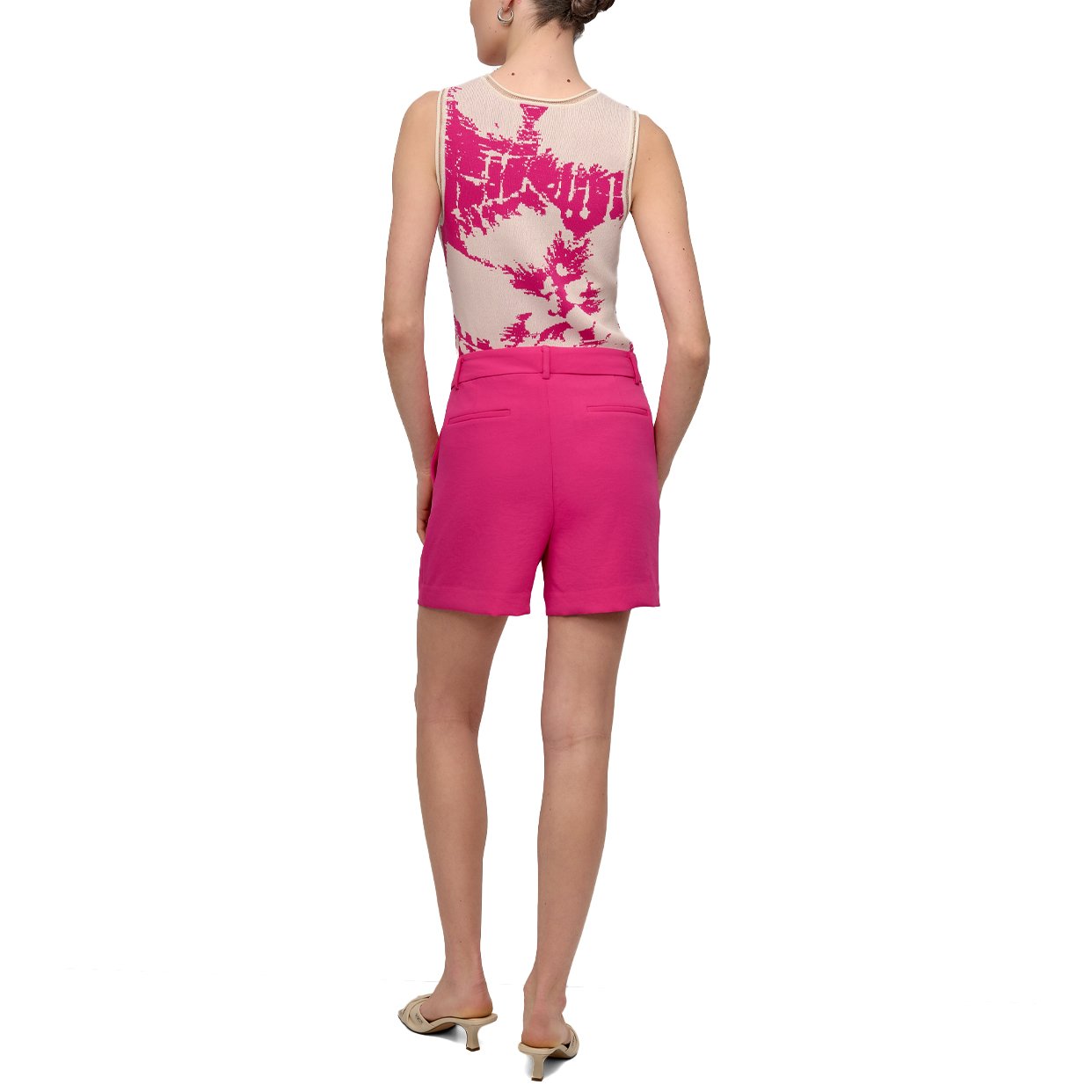 Tailored Shorts -Pink - Image 4