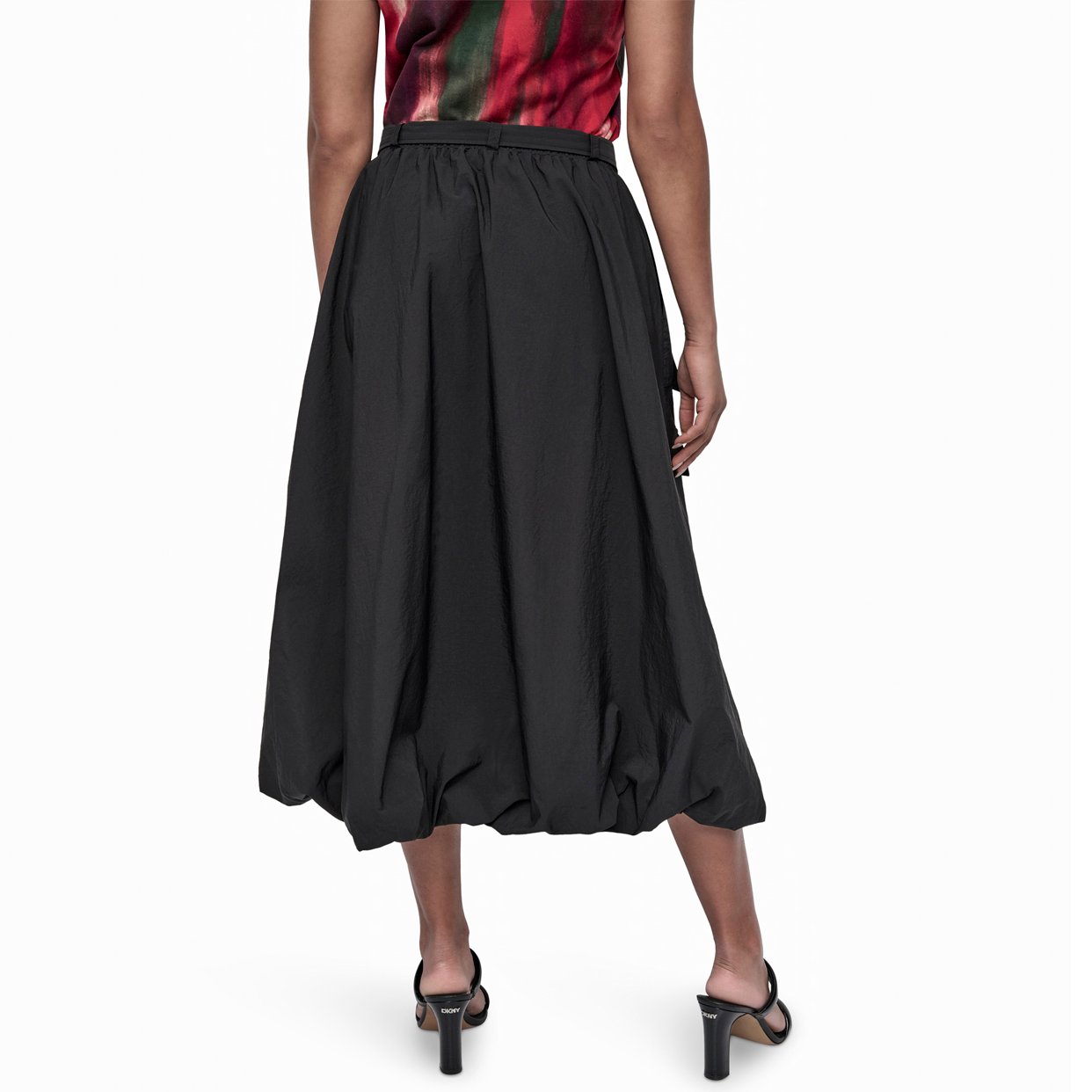 Rumpled Tech Cargo Skirt -Black - Image 3