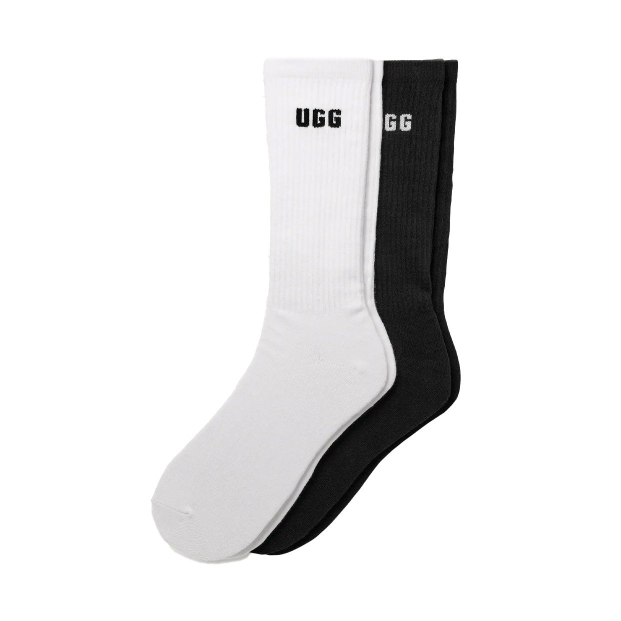 Leander Logo Crew (2-Pack) -White/Black