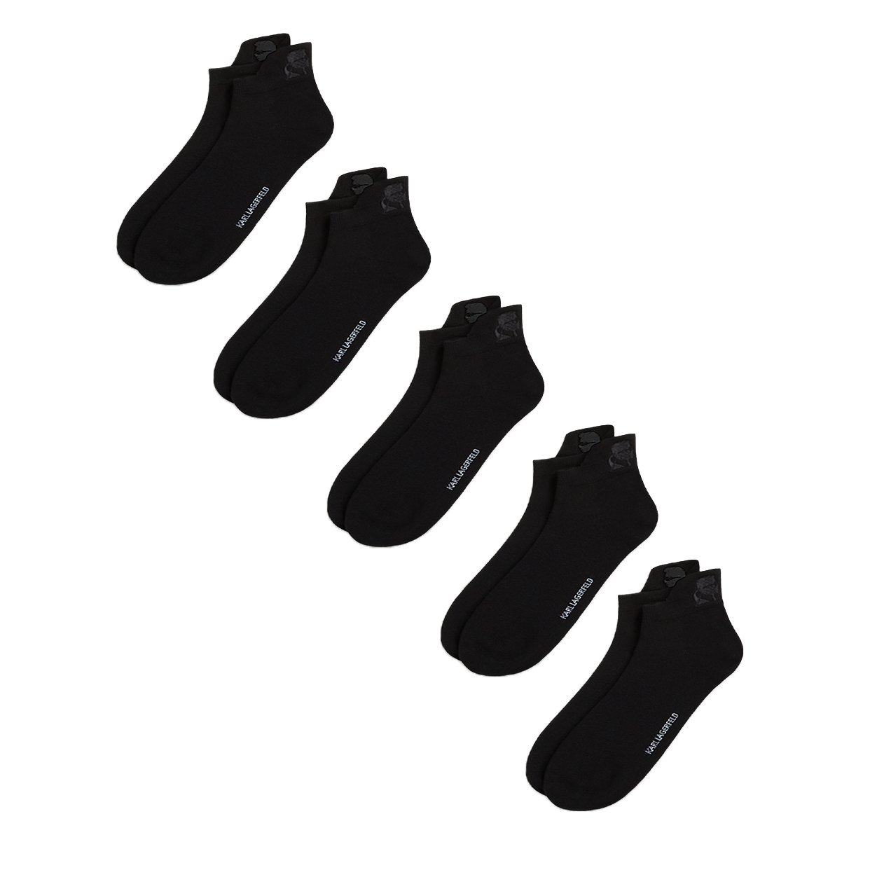 Kameo Short Socks (5-Pack) -Black