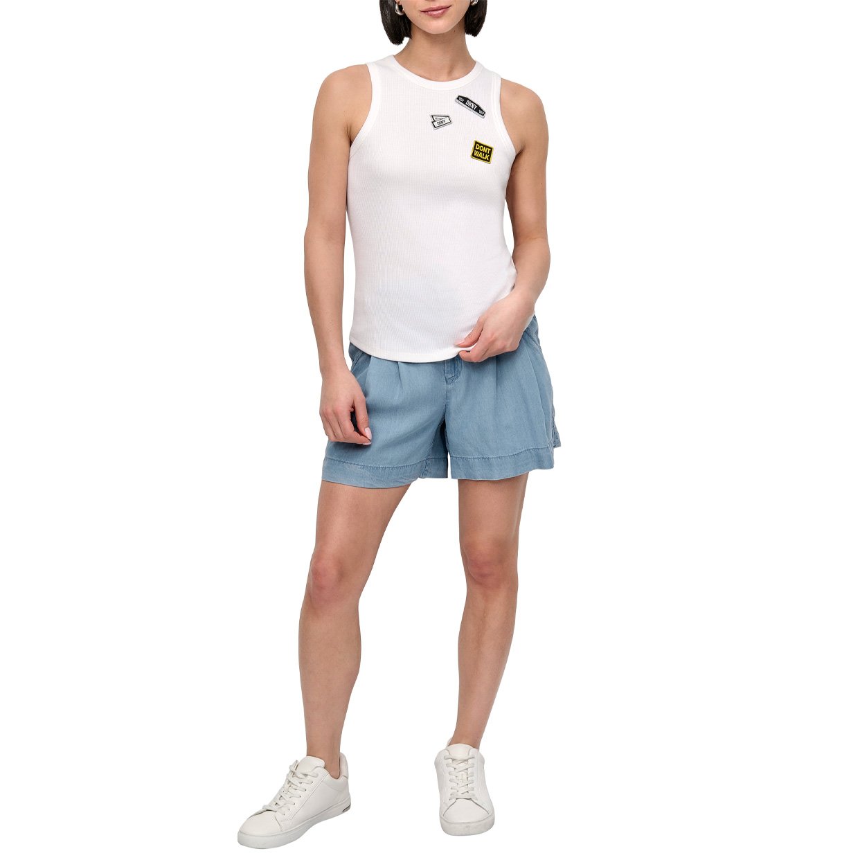 Pins N Patch Tee -White
