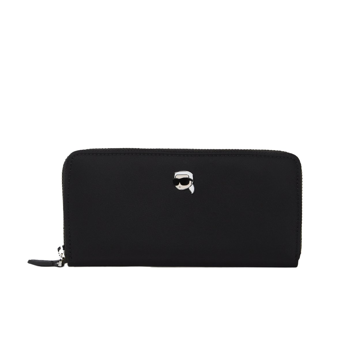 Ikon Nylon Pin Continental Wallet -Black