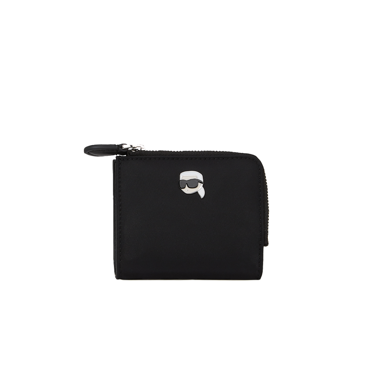 Ikon Nylon Pin Small Zip Wallet -Black