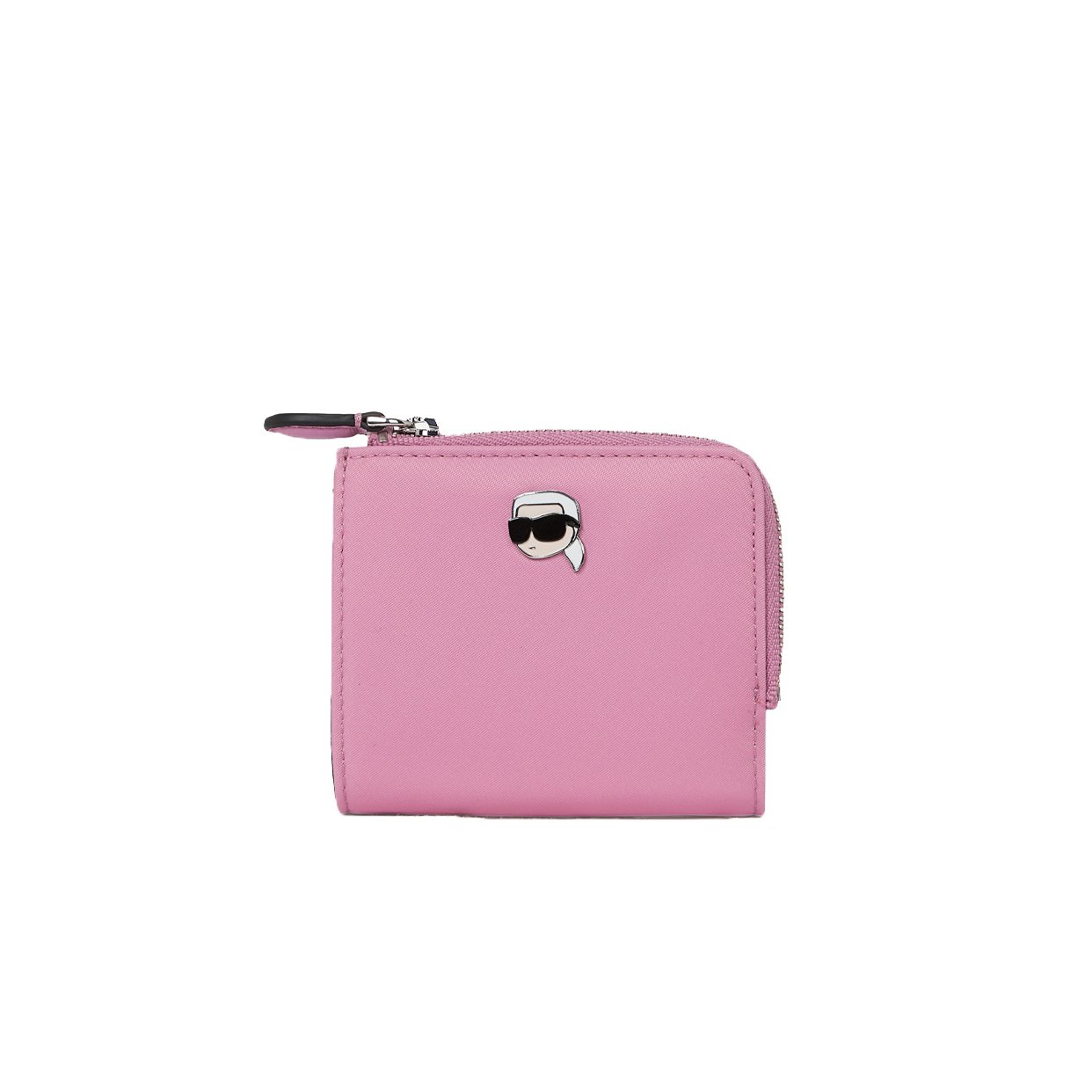 Ikon Nylon Pin Small Zip Wallet -Cyclamen