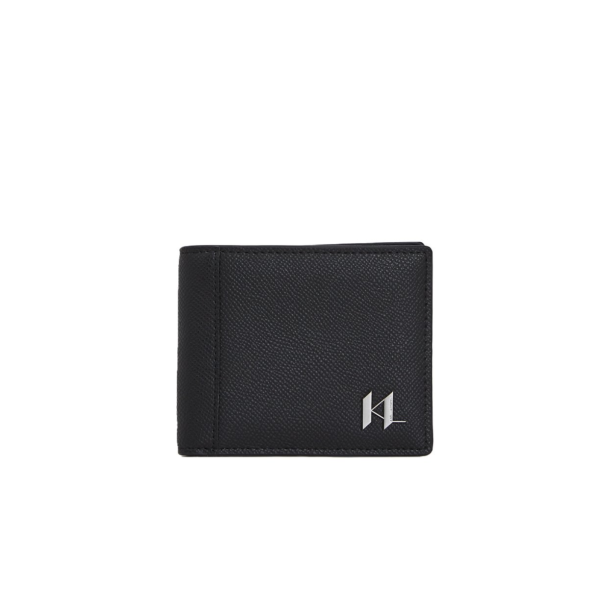K/Monogram Leather Wallet -Black