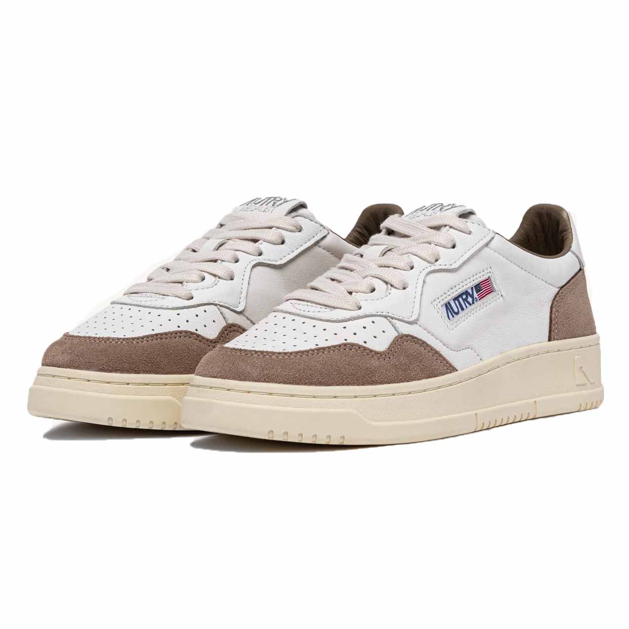 Medalist Low Sneakers -White/Tobacco - Image 2