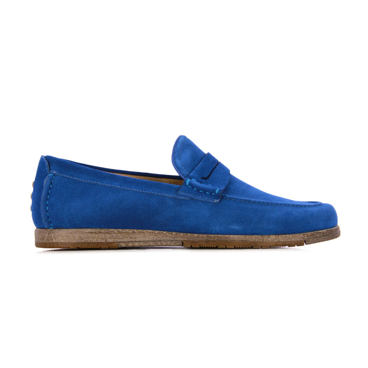 Suede Loafers -Blue
