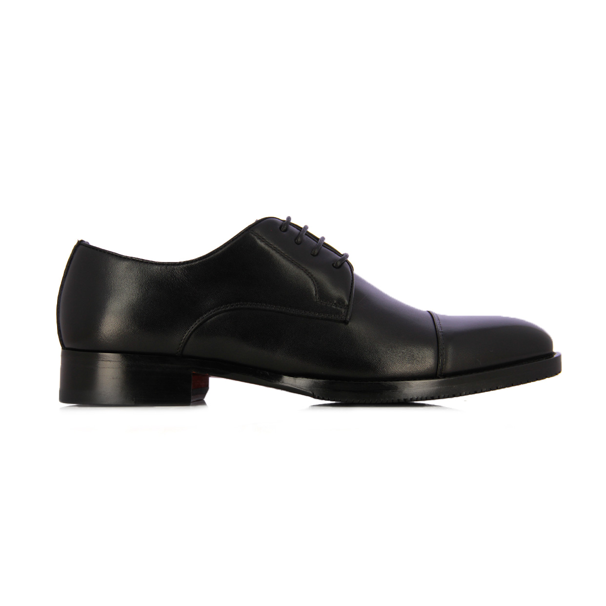 Cap-Toe Derby Shoe -Black