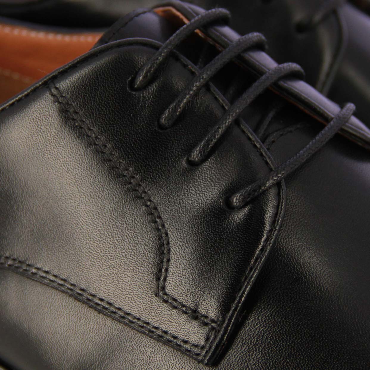 Cap-Toe Derby Shoe -Black - Image 4