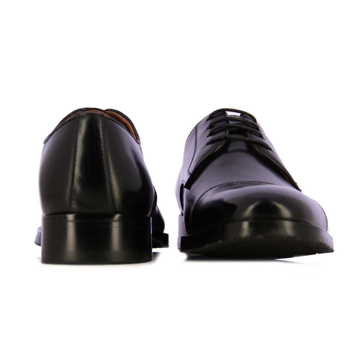 Cap-Toe Derby Shoe -Black - Image 5