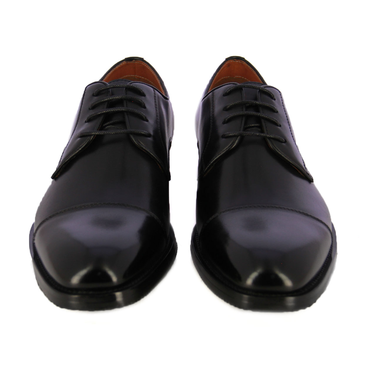 Cap-Toe Derby Shoe -Black - Image 3