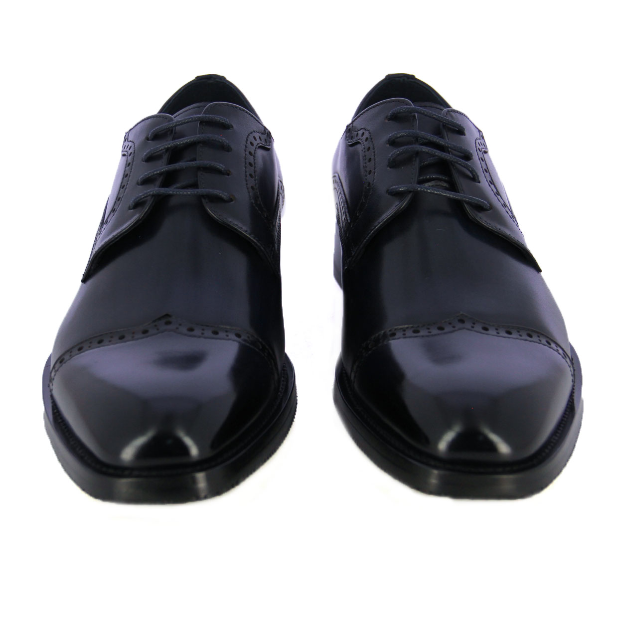 Brogue Derby Shoe -Navy - Image 3