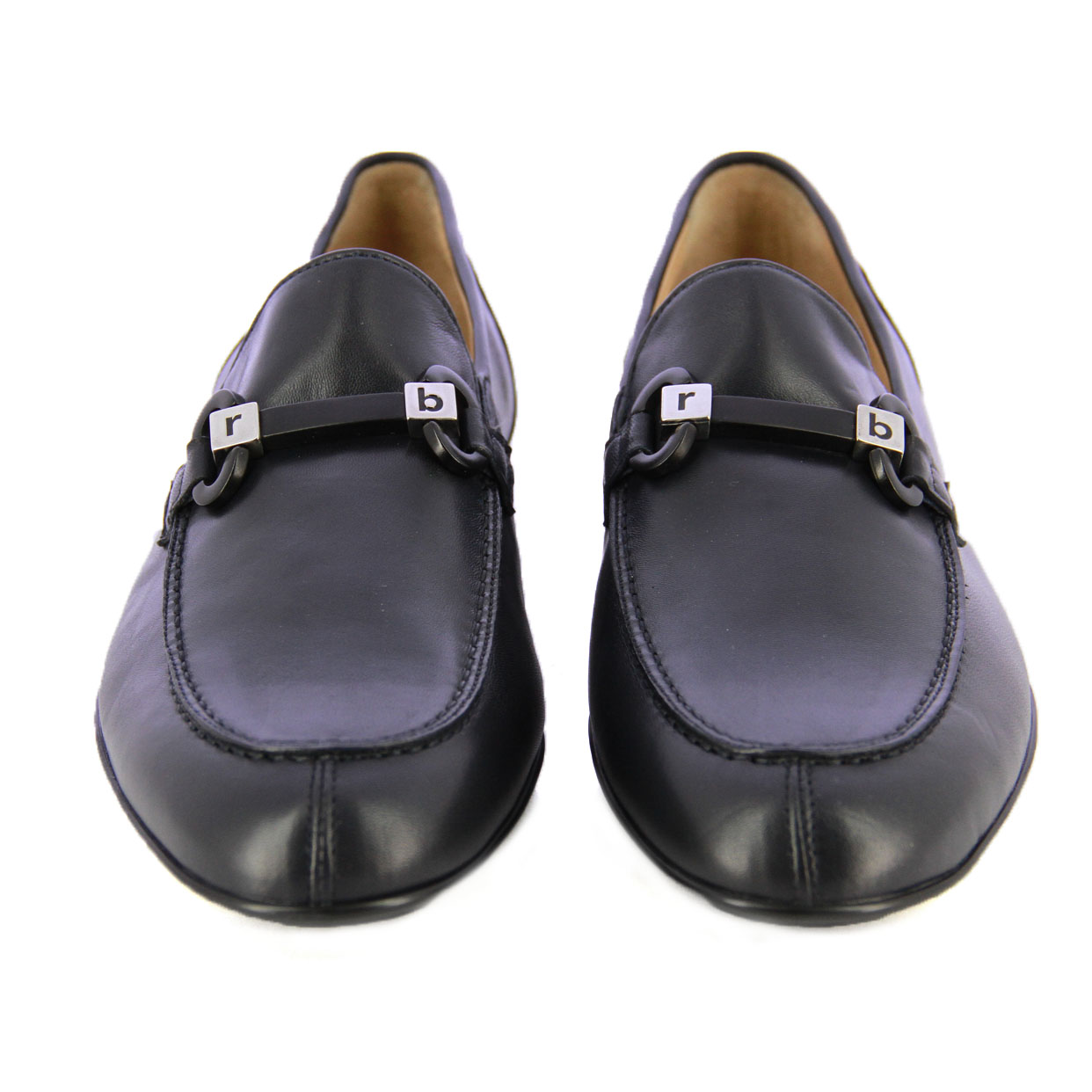Leather Loafer -Blue - Image 3