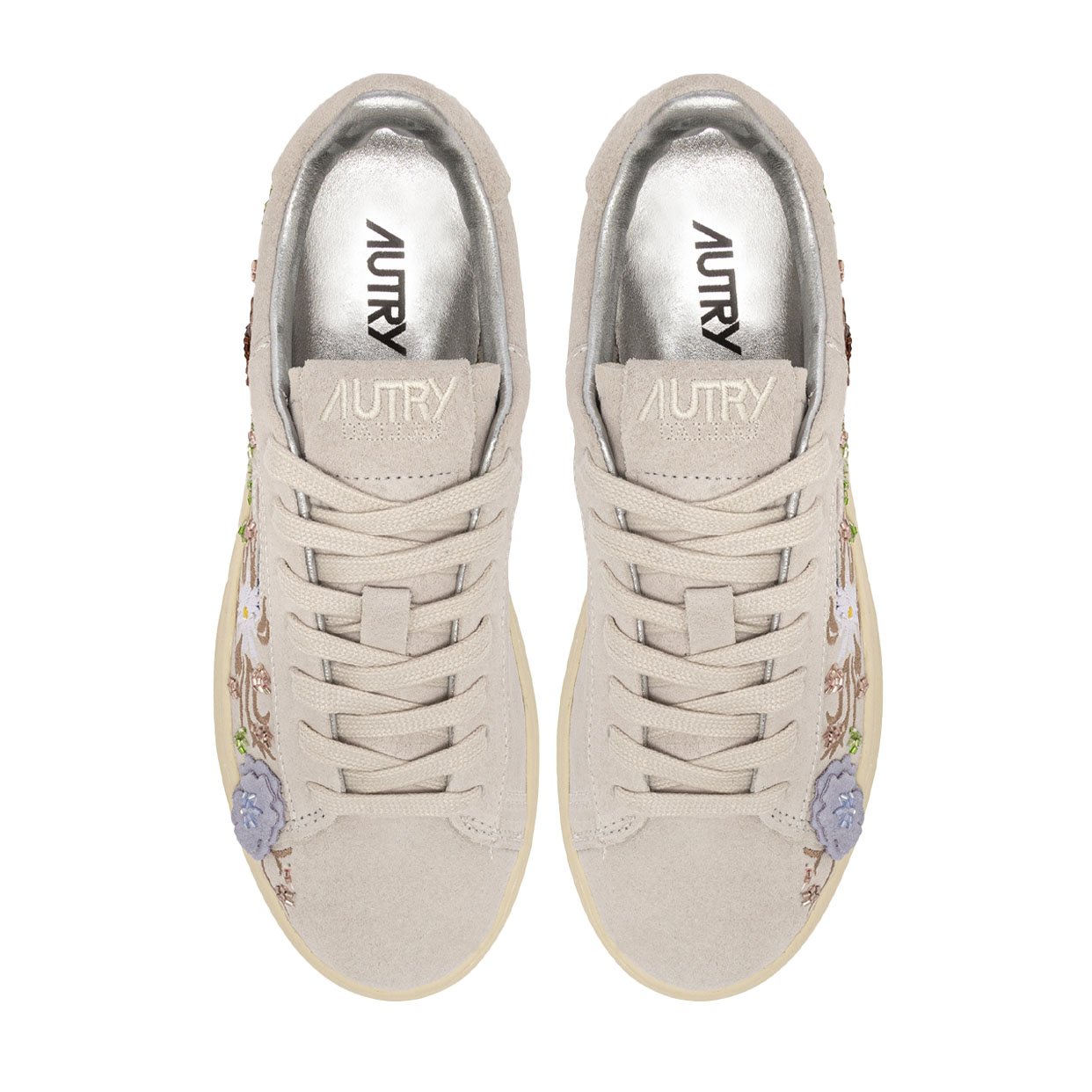Dallas Low "Floral" Sneakers -Beige - Image 4