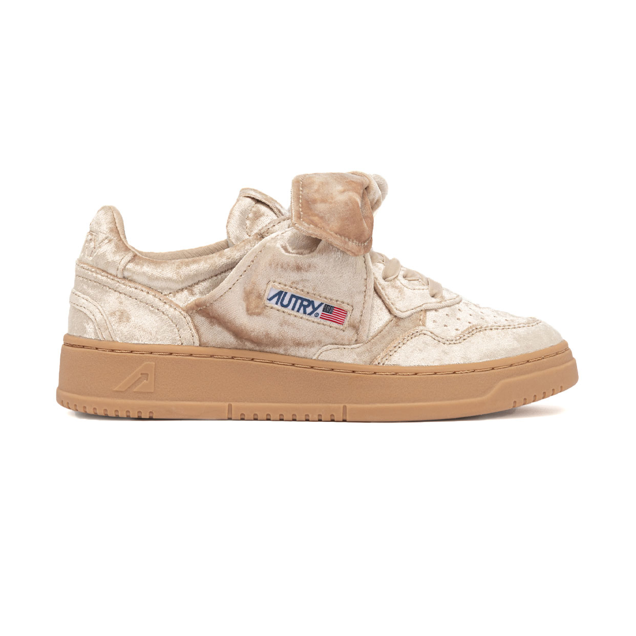 Medalist Low Bow Sneakers -Beige