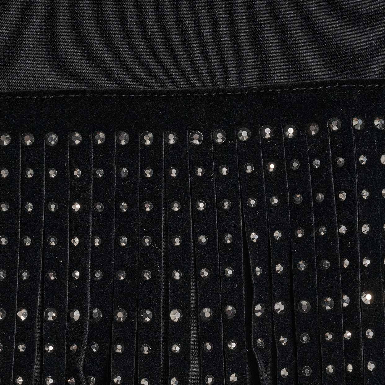 Studded Fringe Top -Black - Image 4