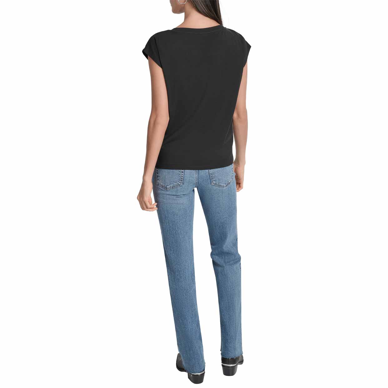 Logo Grommet Tee -Black - Image 5