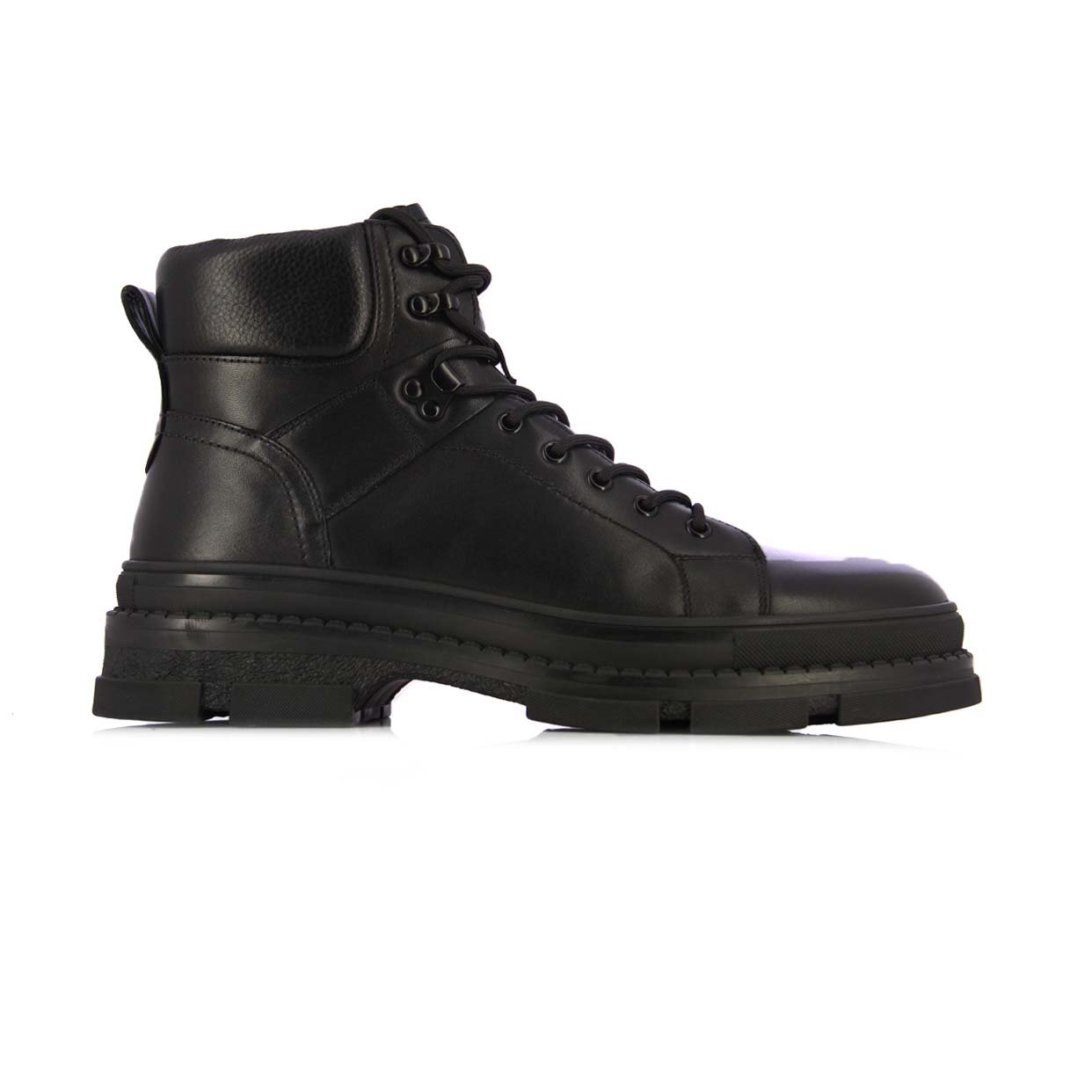 Combat Lace-Up Boots -Black