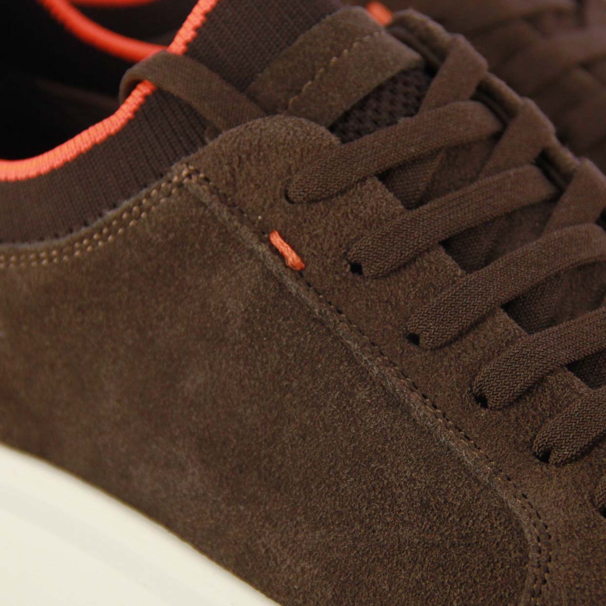 Casual Low-Top Sneakers -Dark Brown - Image 4