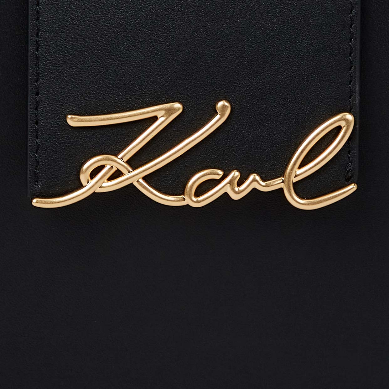 K/Signature Moon Bag -Black/Gold - Image 3