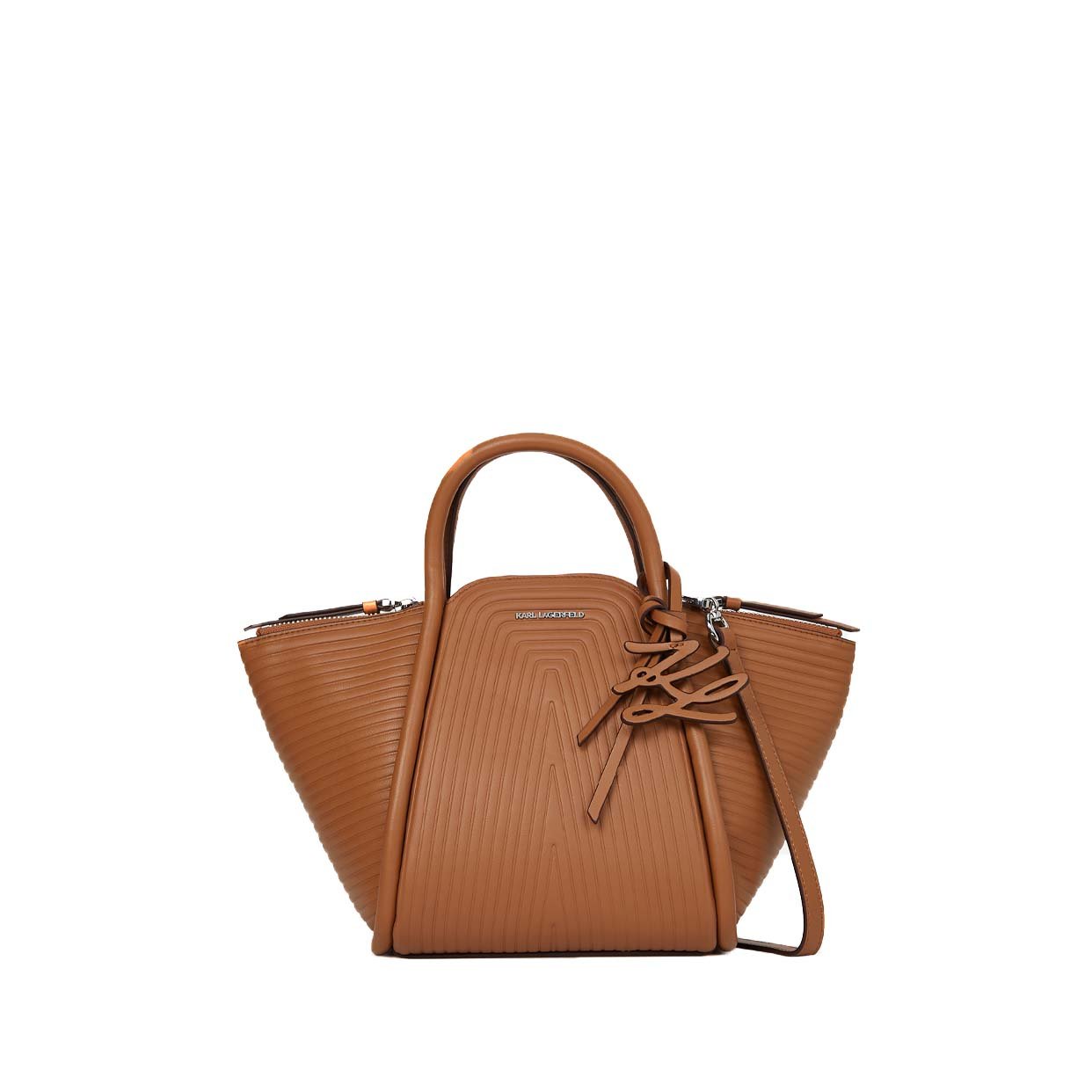 K/Wellen Small Tote Bag -Dark Tan