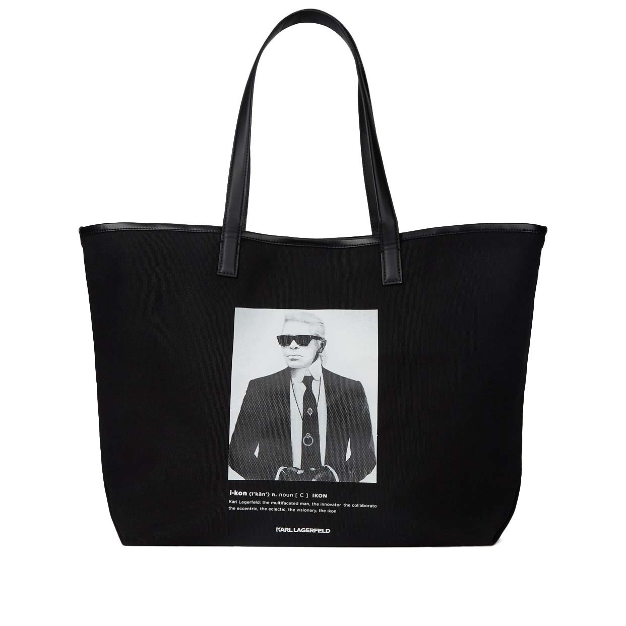 Karl Photo Print Shopper -Black