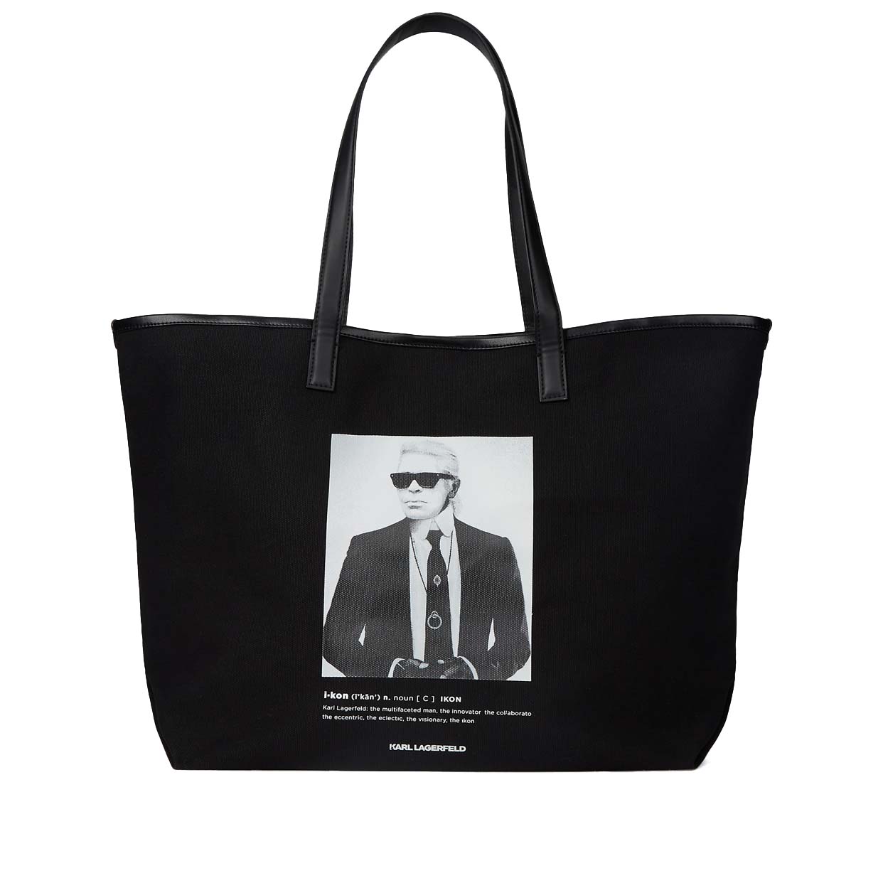 Karl Photo Print Shopper -Black