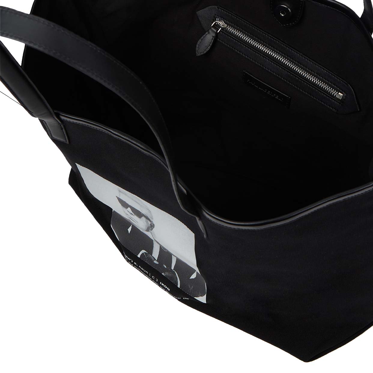 Karl Photo Print Shopper -Black - Image 4