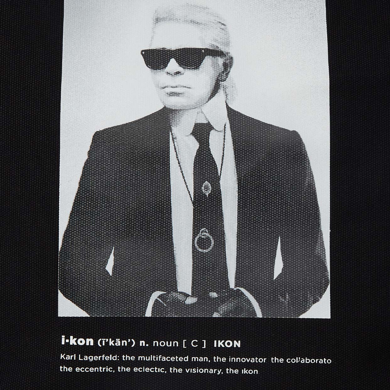 Karl Photo Print Shopper -Black - Image 3
