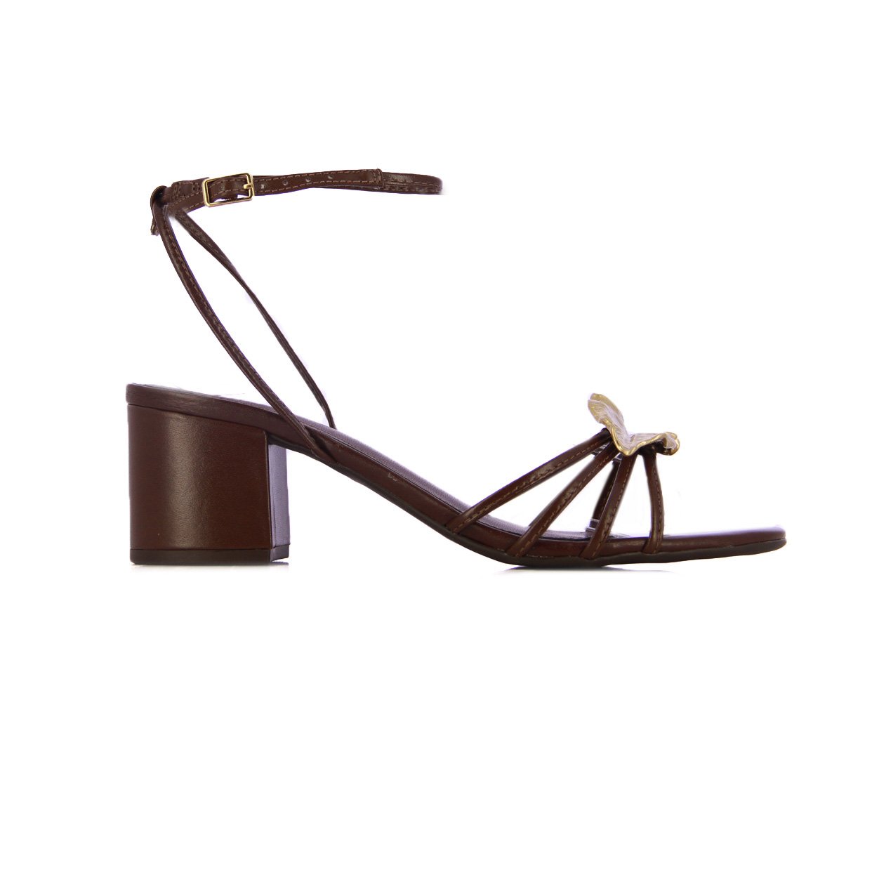 Ankle Strap Leaf Sandal -Coco