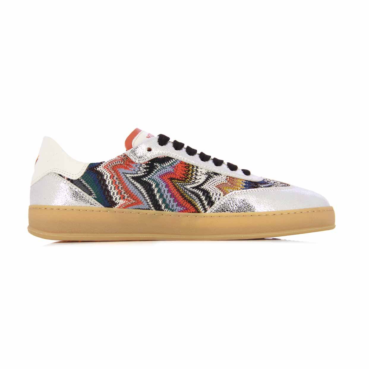 Alice Raschel Sneaker -Silver/Multi Blue