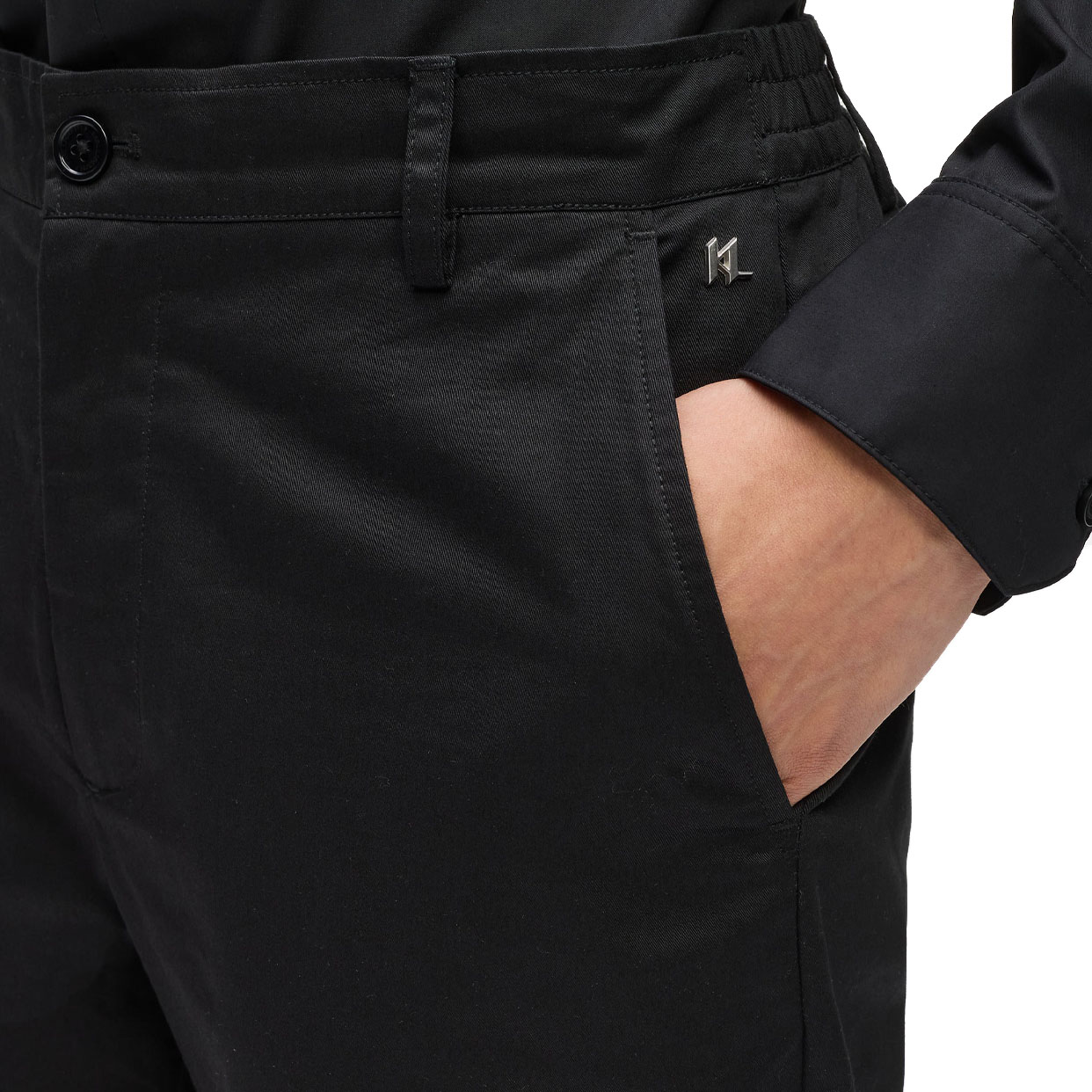 Classic Chino Pants -Black - Image 3