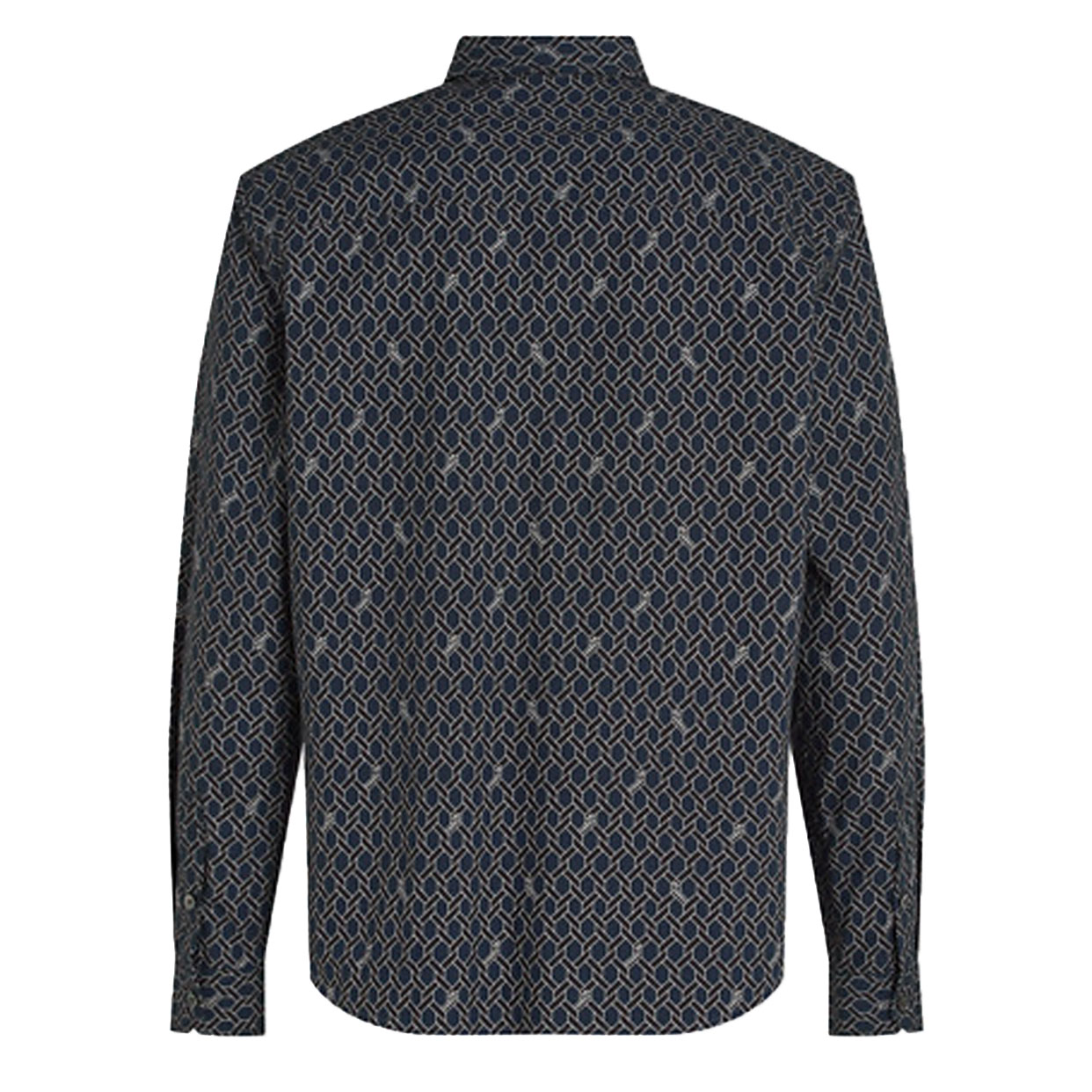 Geometric AOP Shirt -Peacoat - Image 2