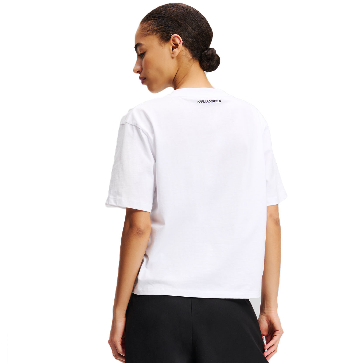 Signature Hem T-Shirt -White - Image 4