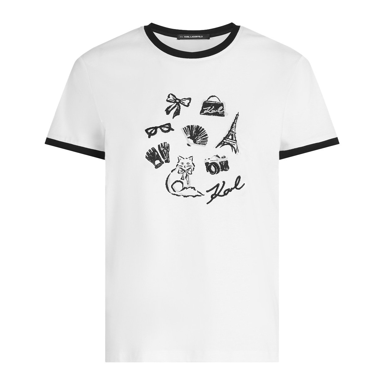 Karl Charms T-Shirt -White