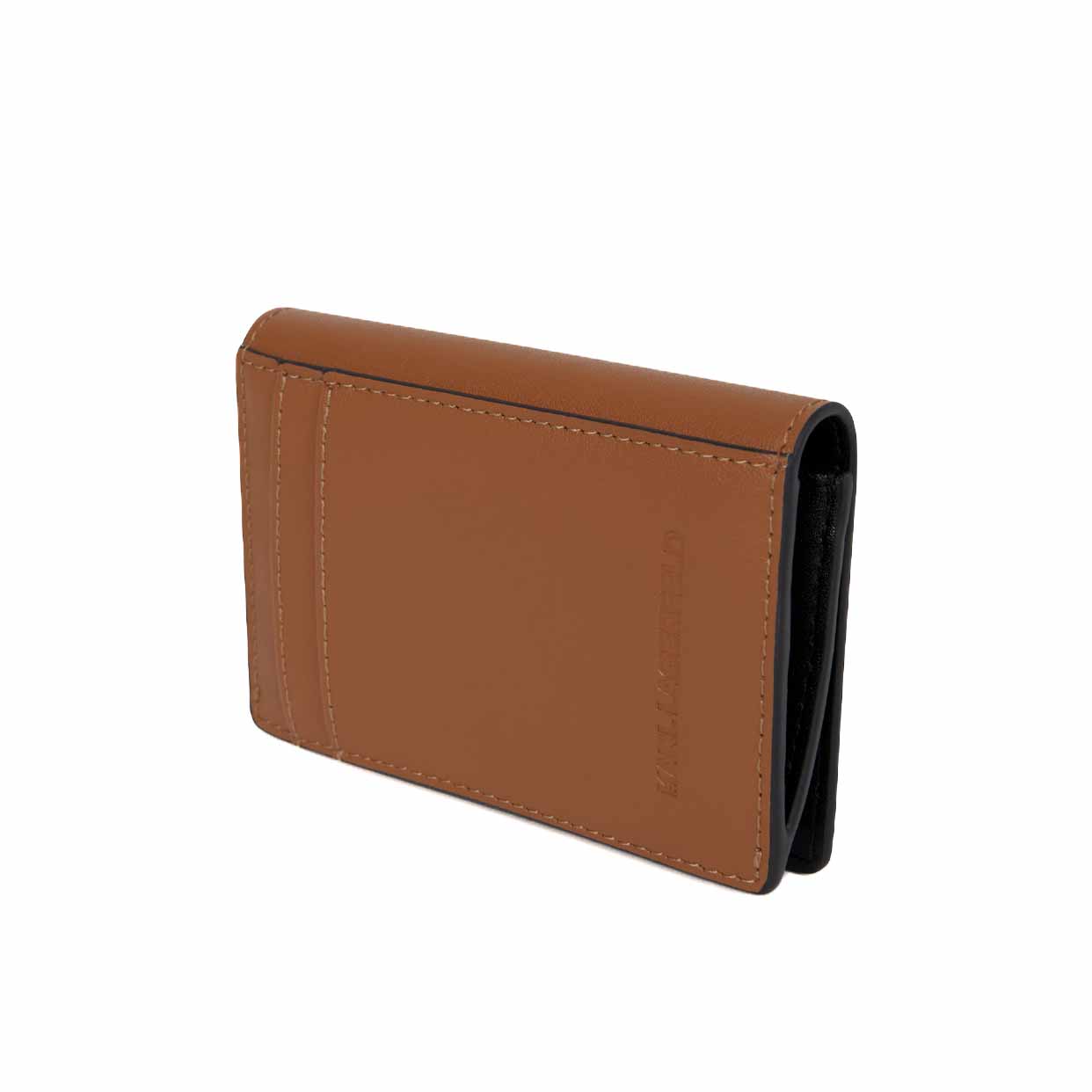 K/Circle Flap Cardholder -Dark Tan - Image 3