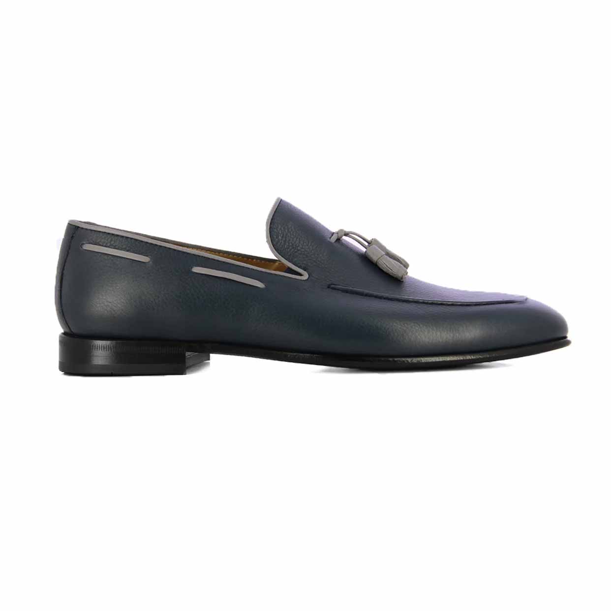 Formal Tassel Loafer -Navy/Grey