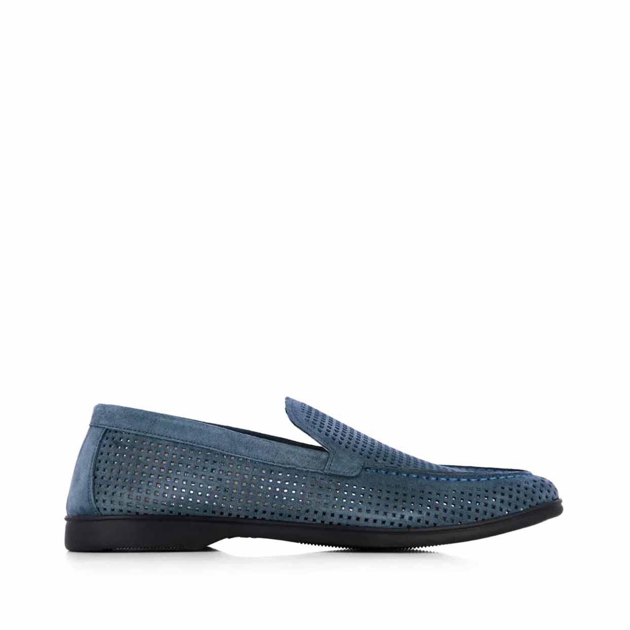 Aero Leather Loafer -Blue