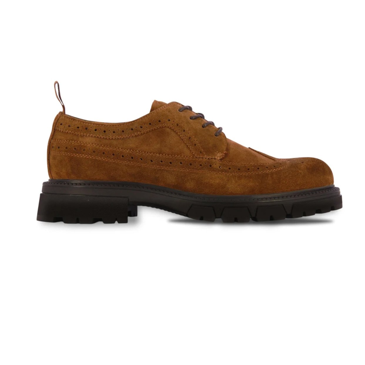 Refined Suede Brogues -Brown