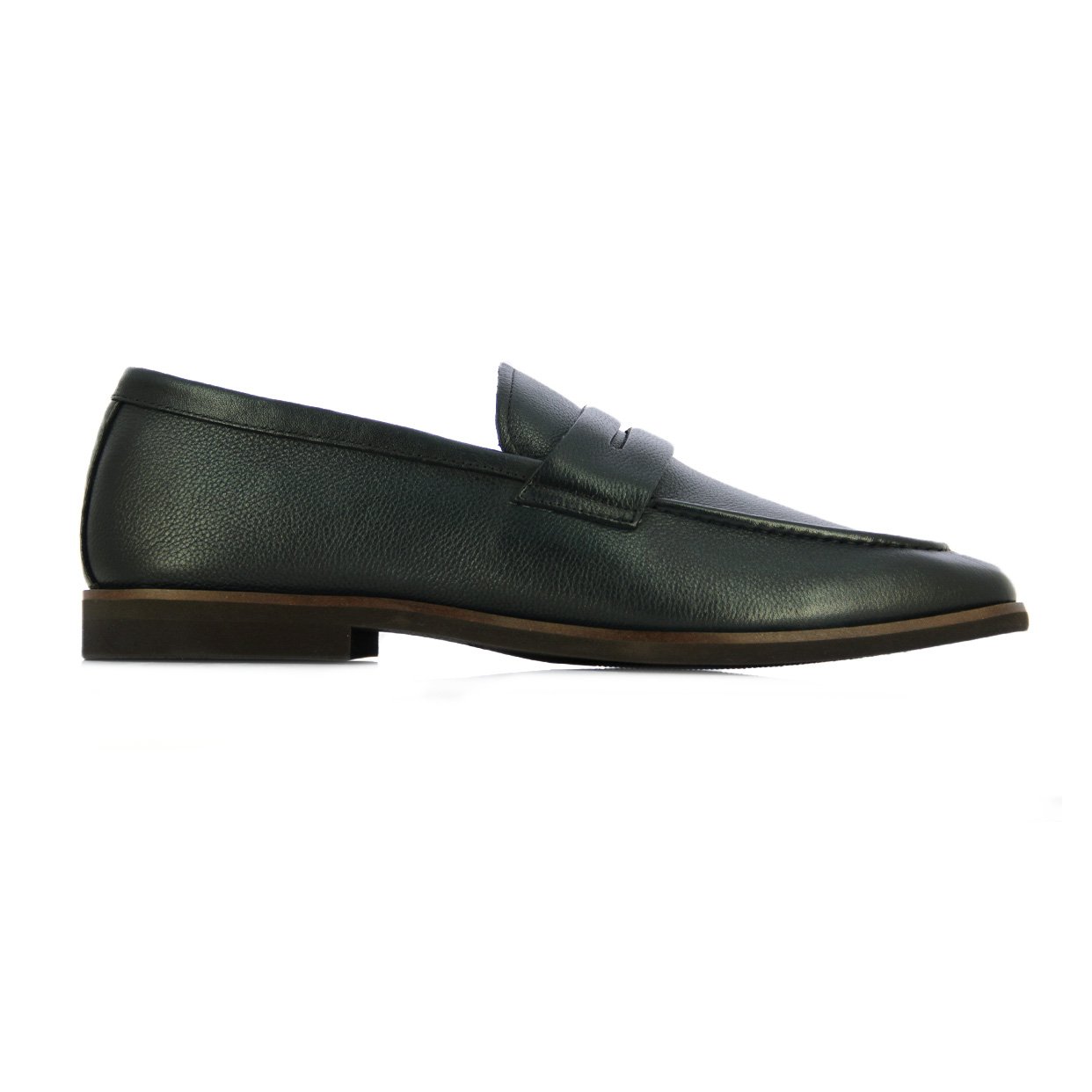 Leather Loafer -Navy