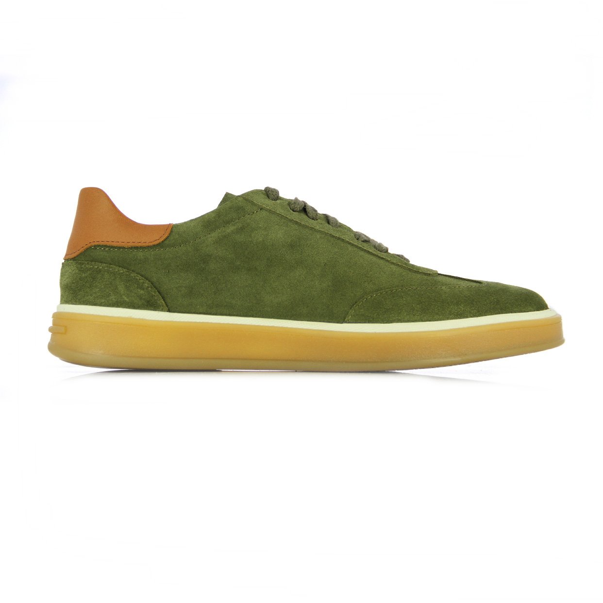 Terra Court Low Top Sneaker -Green/Tan