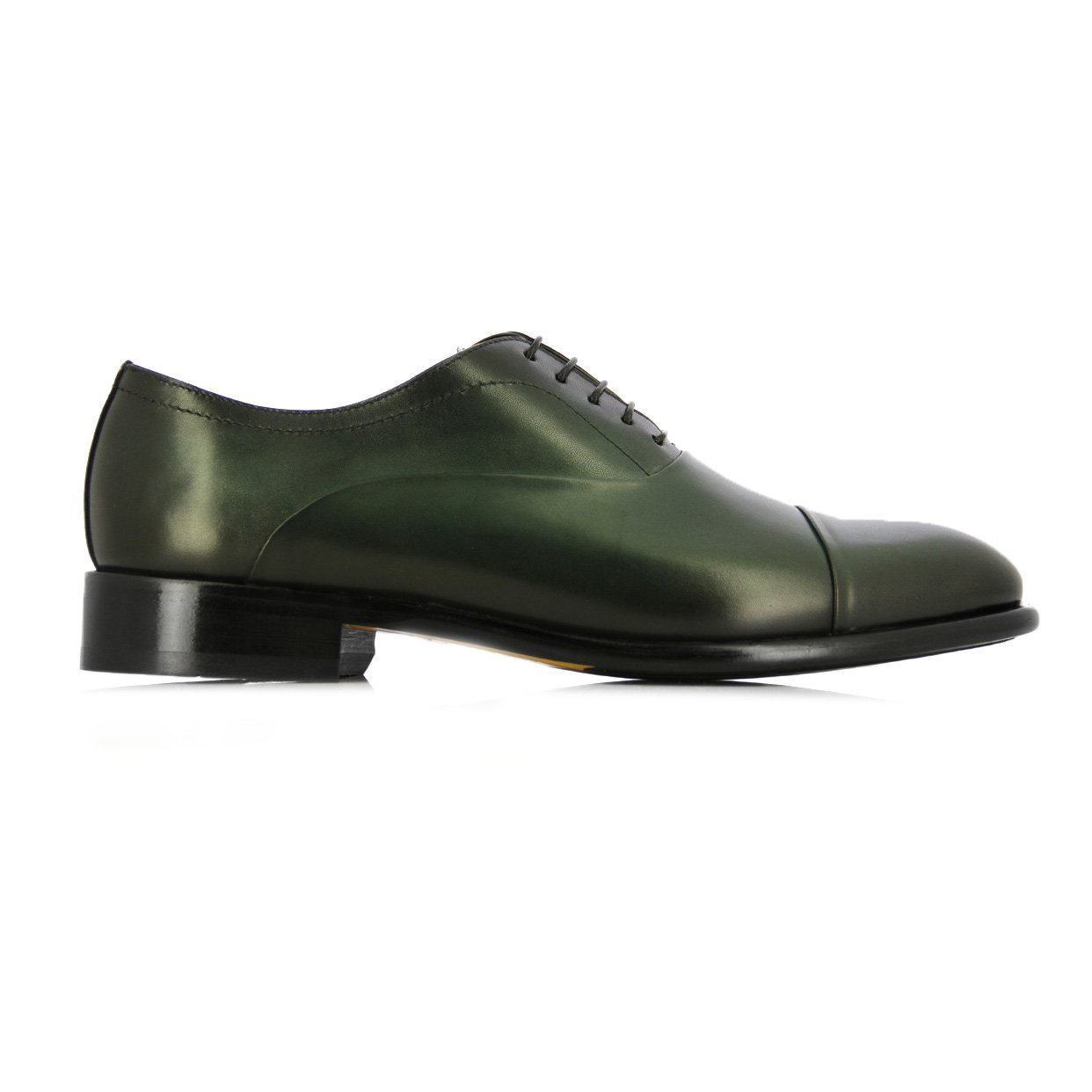 Leather Oxford Lace-Up -Petrol