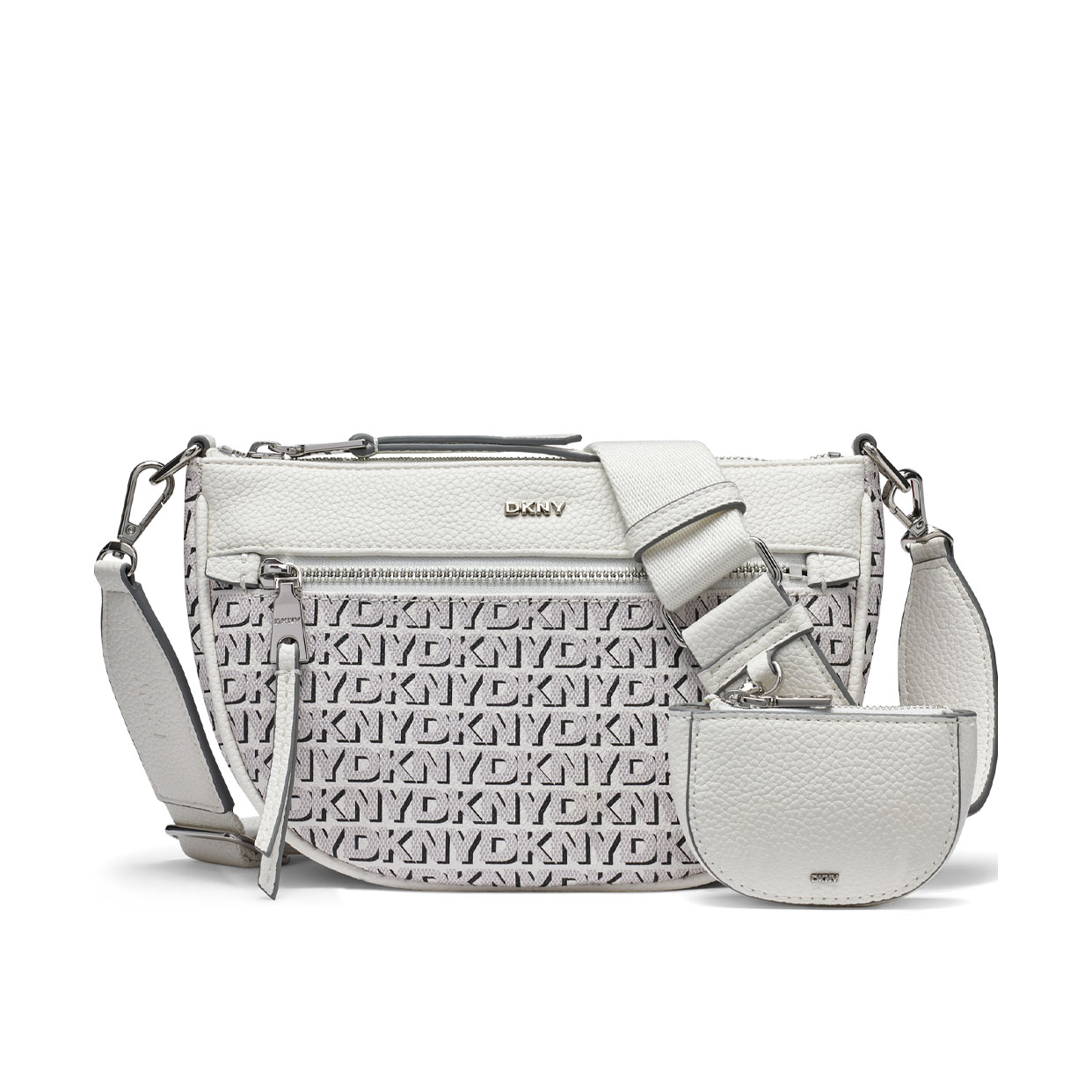 Zoie Crest Crossbody Bag -Marshmallow