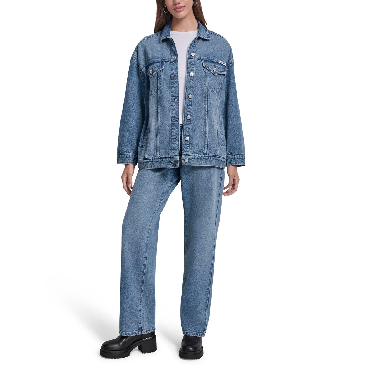 Oversized Trucker Jacket -Denim