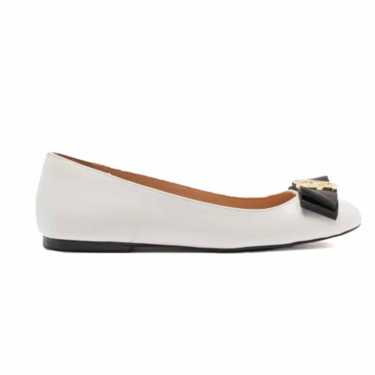 Bow Ballerina Pump -White