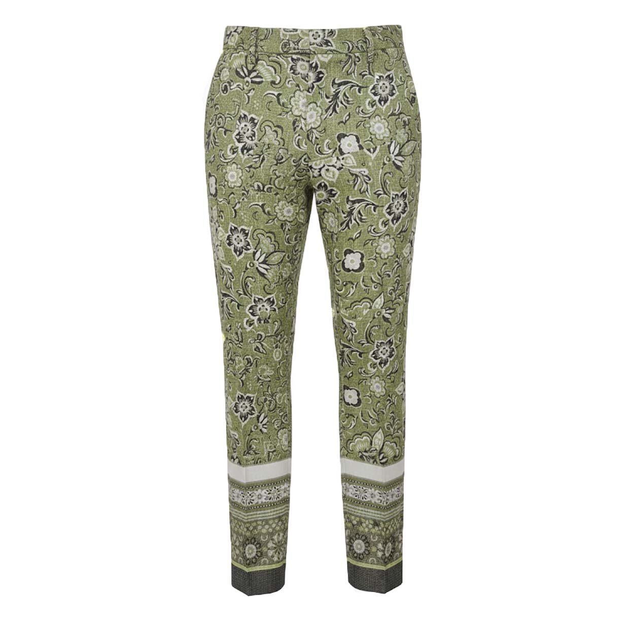 Drawstring Trouser -Green/Multi