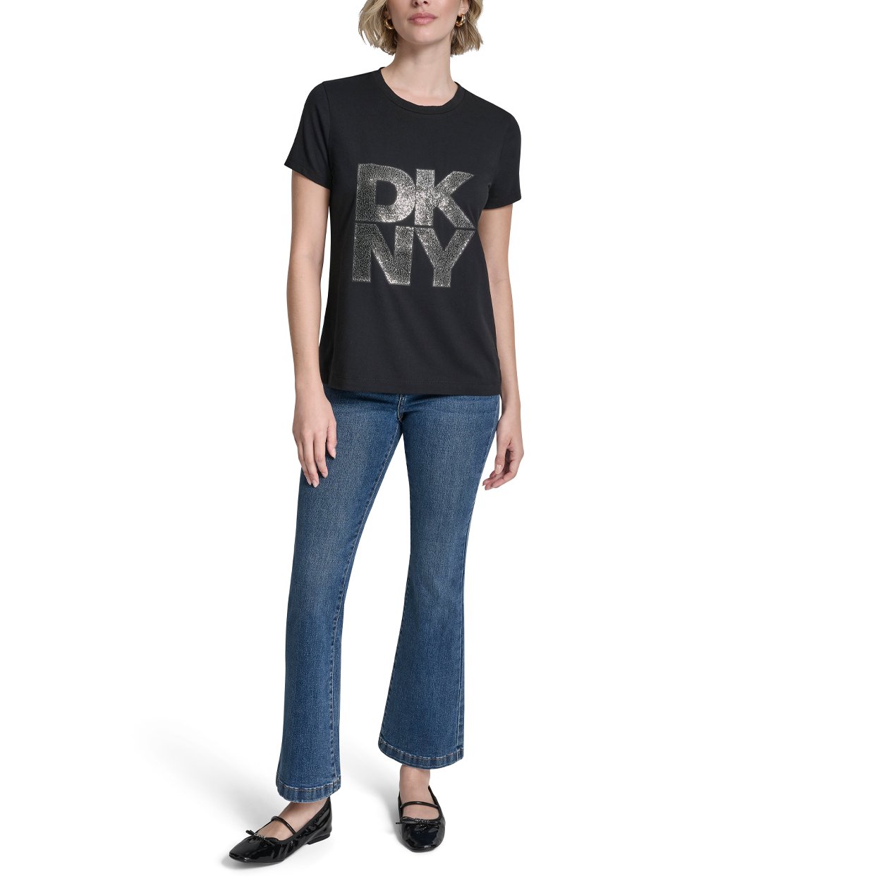 Stacked Logo Tee -Black