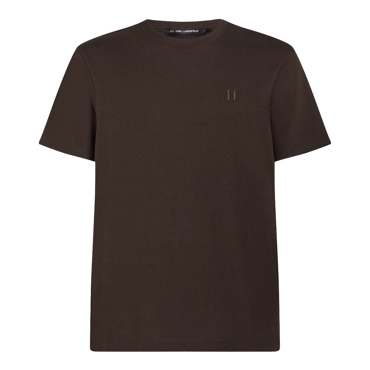 Monogram Wool-Blend T-Shirt -Black Coffee