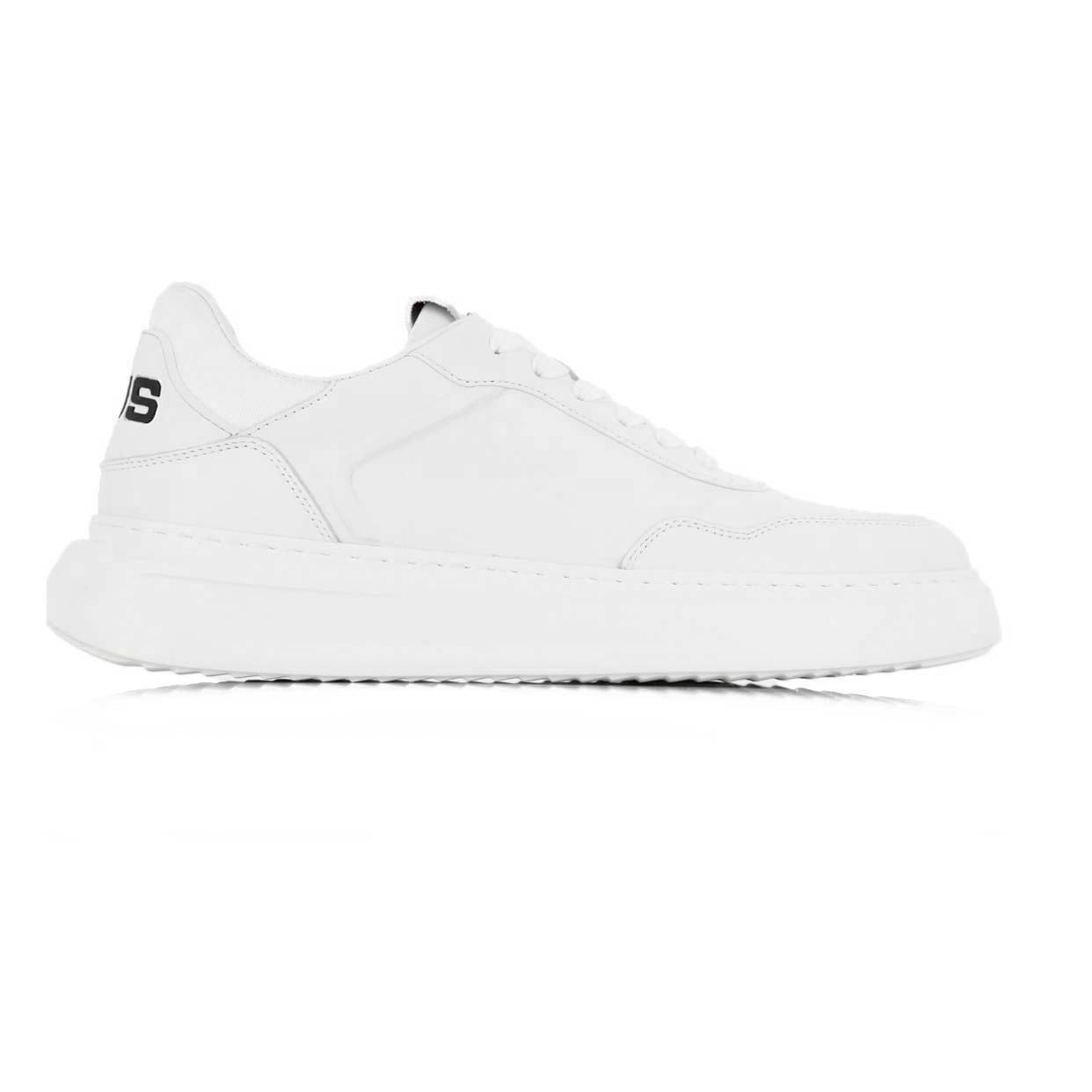 Low Top Leather Sneakers -White